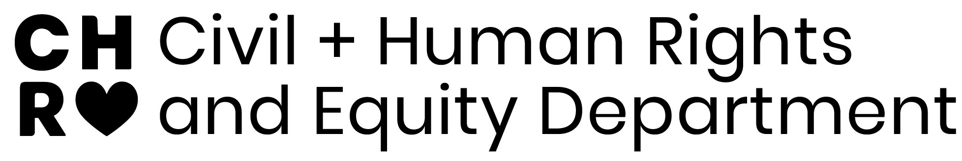 Logo of City of Los Angeles Civil + Human Rights and Equity Department.