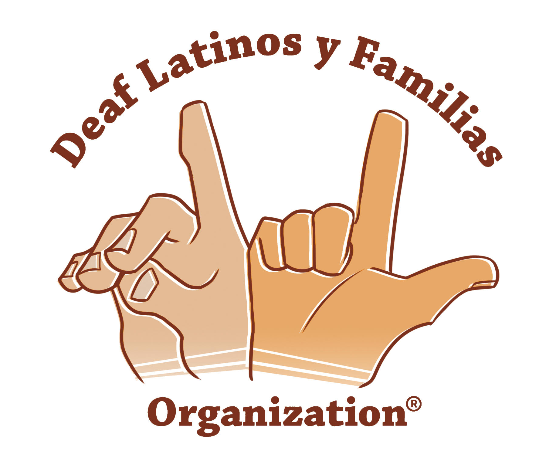 Logo of Deaf Latinos y Familias.