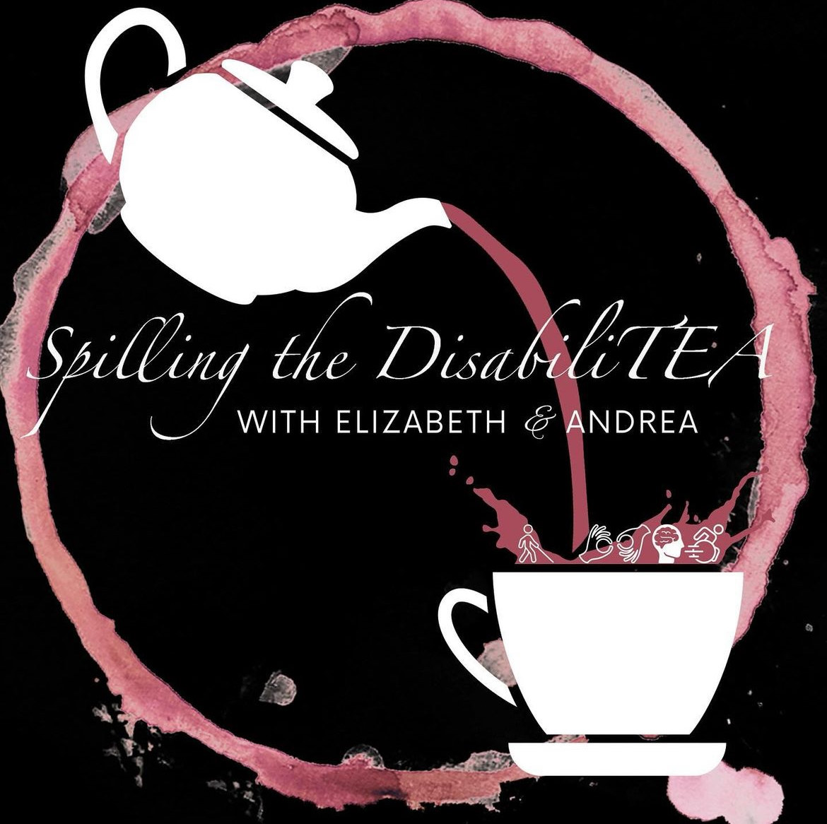 Logo for the Spilling the Disabilitea Podcast