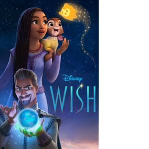 Movie poster for Disney’s animated film Wish.
